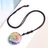 Natural 7 Chakra Orgonite Energy Om Symbol Crystal Pendant for Reiki Healing Stone Handmade Relaxation Meditation Yoga Jewelry