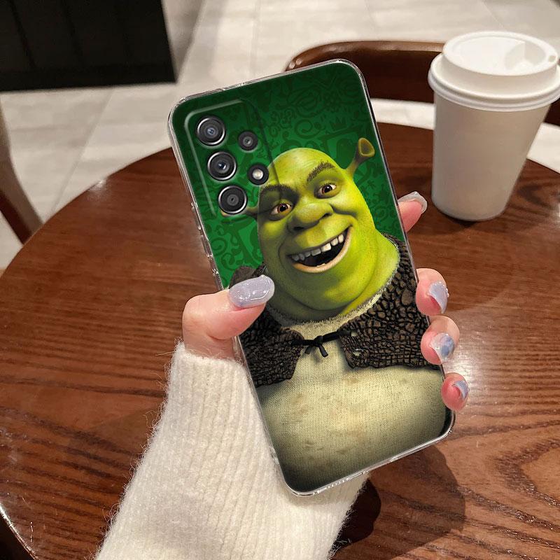 Clear Case For Samsung Galaxy A57 A37 A56 5G A36 Cases A55 A54 A35 A26 A07 A17 A16 A06 A34 A15 Soft Cover Green Monster Shreks