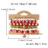 Clay Crystal Christmas Bracelet Set for Women Drip Glaze Christmas Color Alphabet Letter Beads Bracelet Kit Women Girls New Year Jewelry Accessories