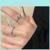 Elegant Adjustable Copper Ring With Heart And Butterfly Design For Women Fashion