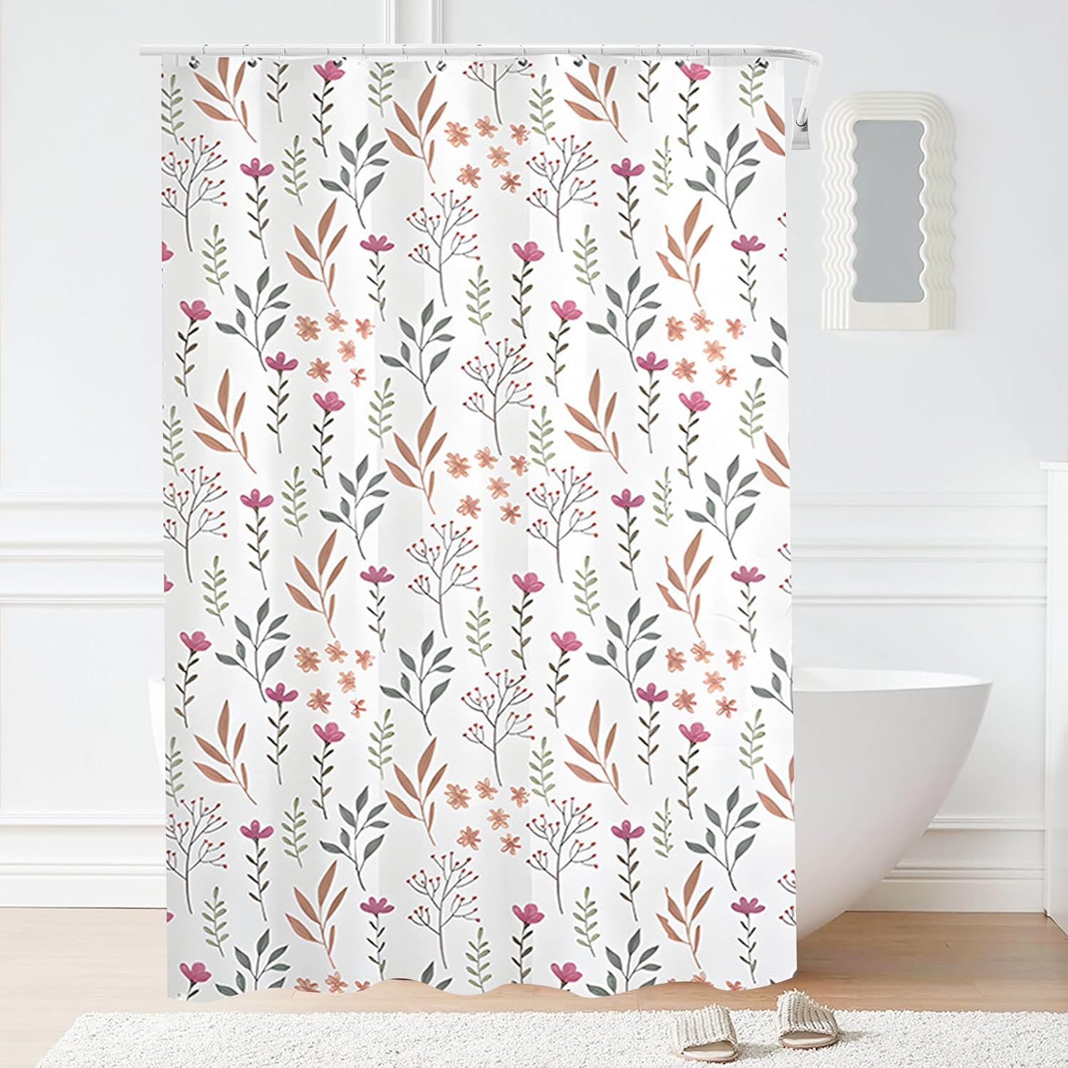 

Plastic Shower Liner - Premium EVA 6G Thickened Shower Curtain Liner with Rustproof Grommets and 3 Weighted Magnets, Waterproof 90x180cm