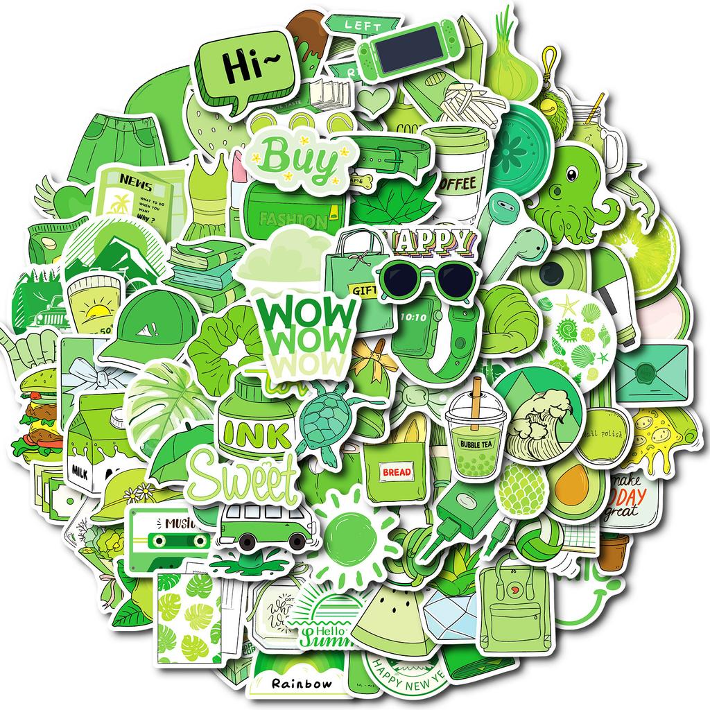 100 Small Size 4Cm Waterproof Stickers For Kids Reward Stickers Toys Diy Water Cup Stationery