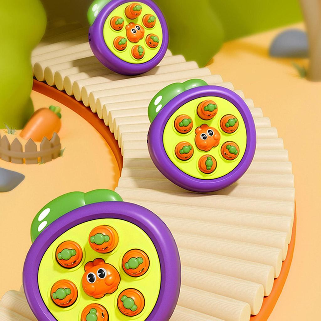 Handheld Reaction Training Toy For Kids With Cute Carrot Design And Quick Response Gameplay