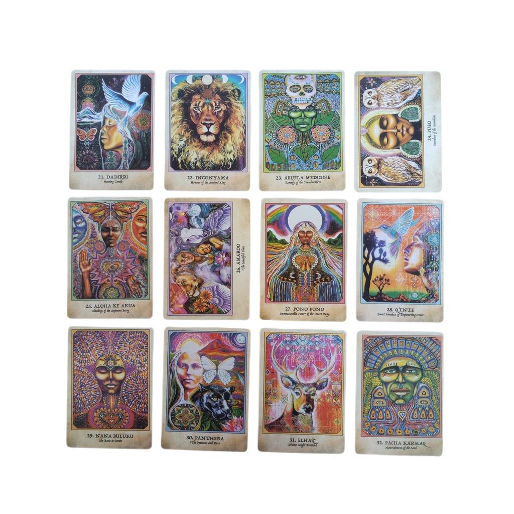 Carte Oracolo Guerrieri della Terra Tarocchi Inglese Edizione Divinazione Mazzo Giochi da Tavolo