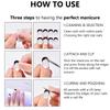 French Style Gel Nails Stickers Gradient Nails Polish Strips Manicures Stickers Nail Wraps Semi Cured Gel Nail Strips