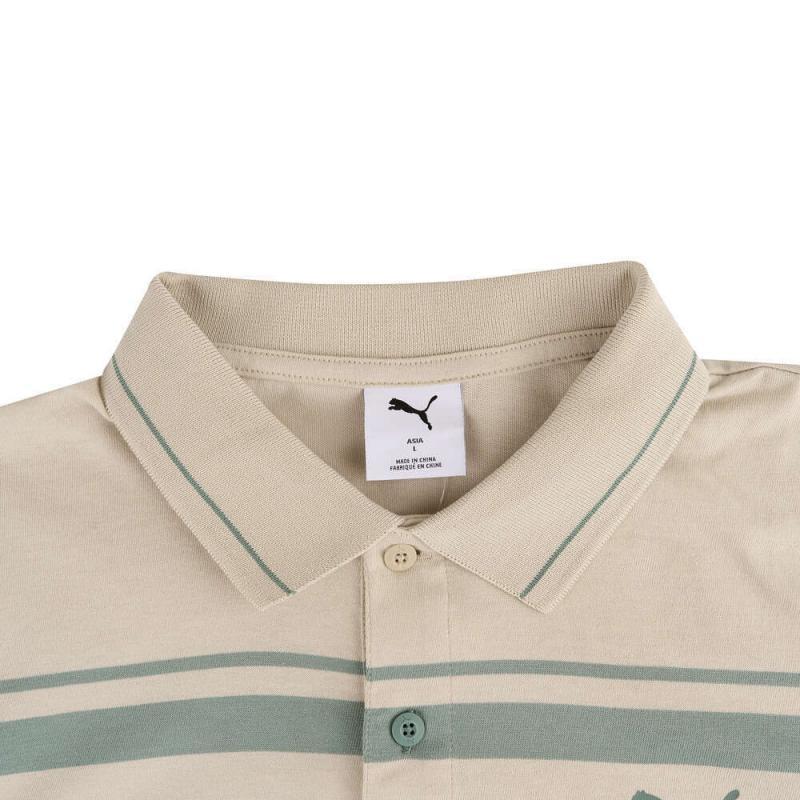 PUMA Polo Shirt With Comfortable Collar Men tops Khaki 690227-68