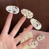 Süßer ovaler Hello Kitty Haarclip für Mädchen - Vielseitiges süßes Kitty-Design für Pony und Seiten