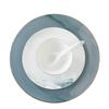 ZISIZ New Chinese Style Bone China Tableware Set - Snow Mountain Pavilion