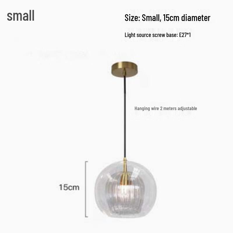 

Transparent Glass Pendant Light with Warm Glow