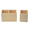 Pen Bracket Container 1/2 Grid Organizer Pen Holder Desktop Storage Box Stationery Organizer