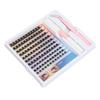 DIY Eyelash Extension Kit 120pcs Clusters 8‑16mm Individual Lash Extension Kit with 2ml Dual Use Glue Lash Tweezers