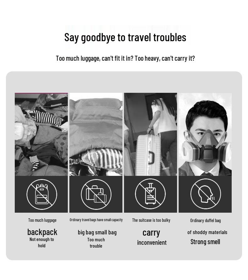 XL Expandable Rolling Travel Bag with Quick Release Wheels for College Students