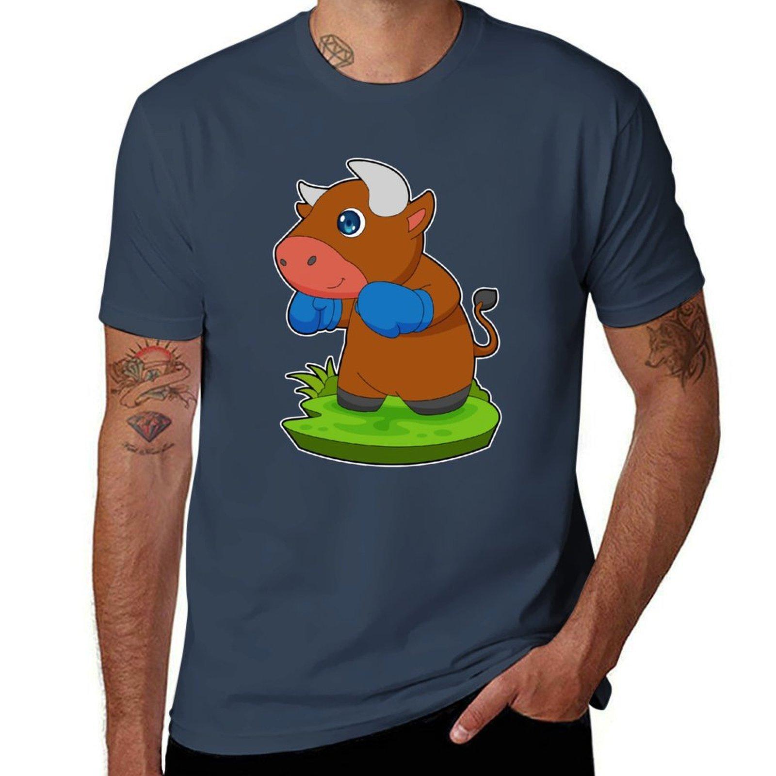 Bull Boxer Boxing Gloves Boxing Tshirt Street Fashion Casual Tee Shirt S