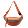 Contrast color breast bag women's casual simple messenger bag female student sports mobile phone fanny pack men