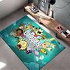 Fun Cartoon Space Adventure Characters Rug Non-slip rug suitable for living room and bedroom sofas.