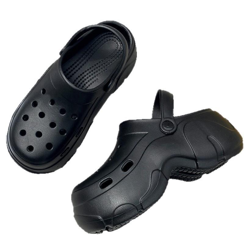 Baotou Hole Shoes Women's Summer Slippers Home Slippers Soft Sole Light Non-slip Bathroom Bath Can Wear Slippers Men