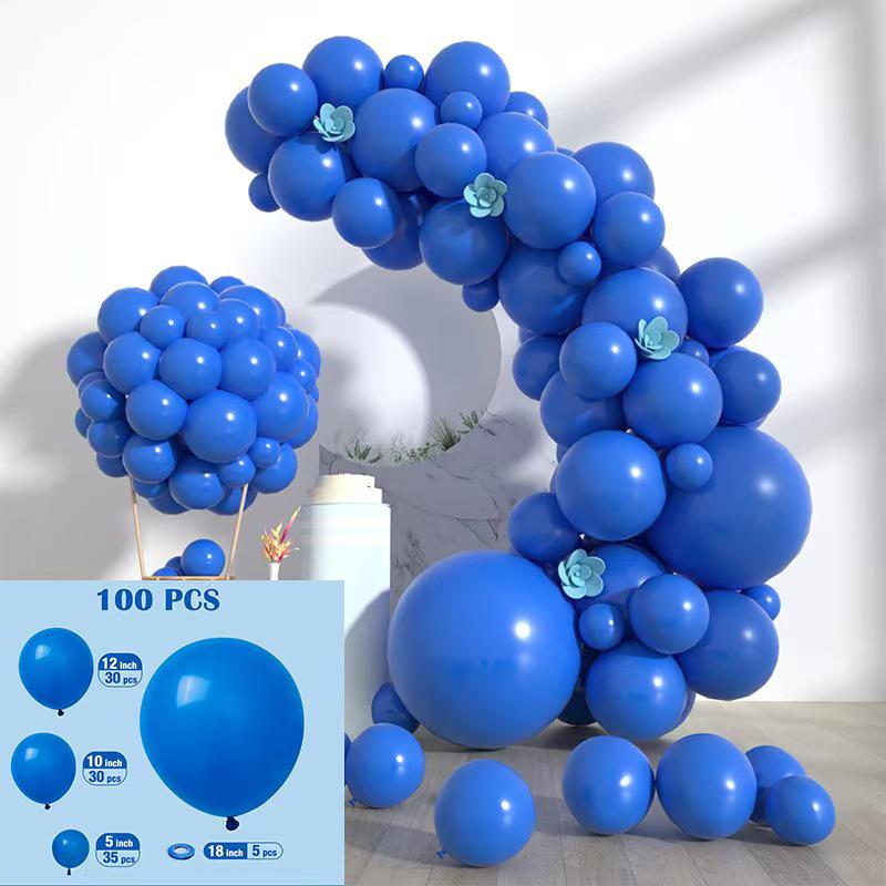 Conjunto de Balões Macarons Matte e Metálicos para Decorações de Festa de Aniversário Multicena