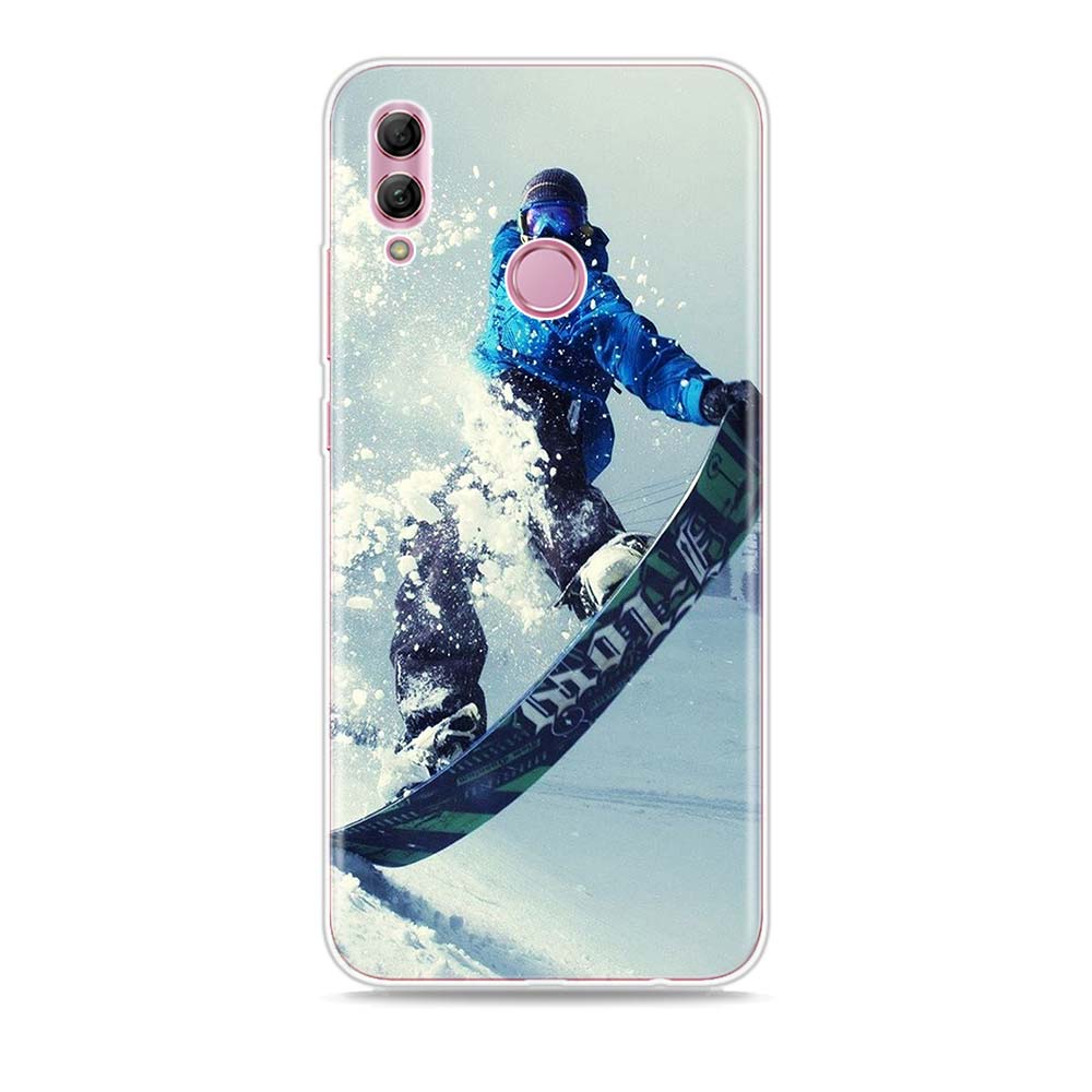 Skidåkning Snö Snowboard Silikonskydd För Honor 30 30S 30i 9 10 9A 9C 9S 9N 10i 10X 9X Lite Pro 5G Fodral