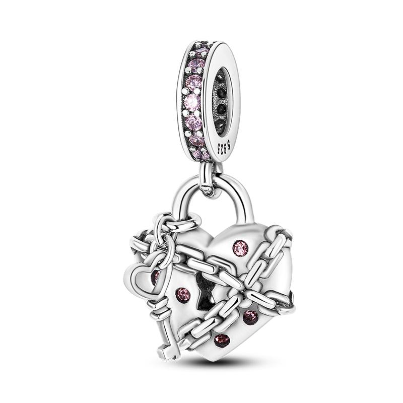 Herz Schöne Dinge Serie Charms Perlen Anhänger Passen Original Feine Armbänder DIY Schmuck Geschenk