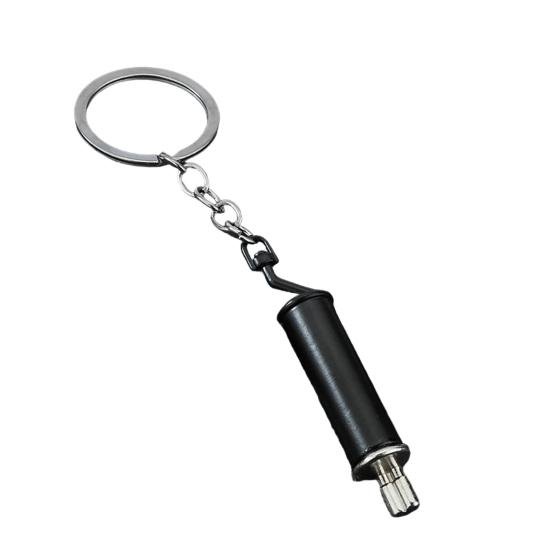 

Car Exhaust Pipe Keychain Exhaust Pipe Pendant Keychains for Car Keys Backpack Creative Keychains Gifts for Men Friends Car Enthusiasts чёрный