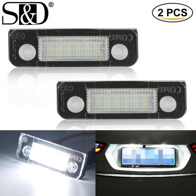 2Pcs Car LED Number Backlight Lamp License Plate Lights Auto Bulb Canbus 6000K 12V For Ford Fusion For Mondeo/MK2 For Fiesta MK5