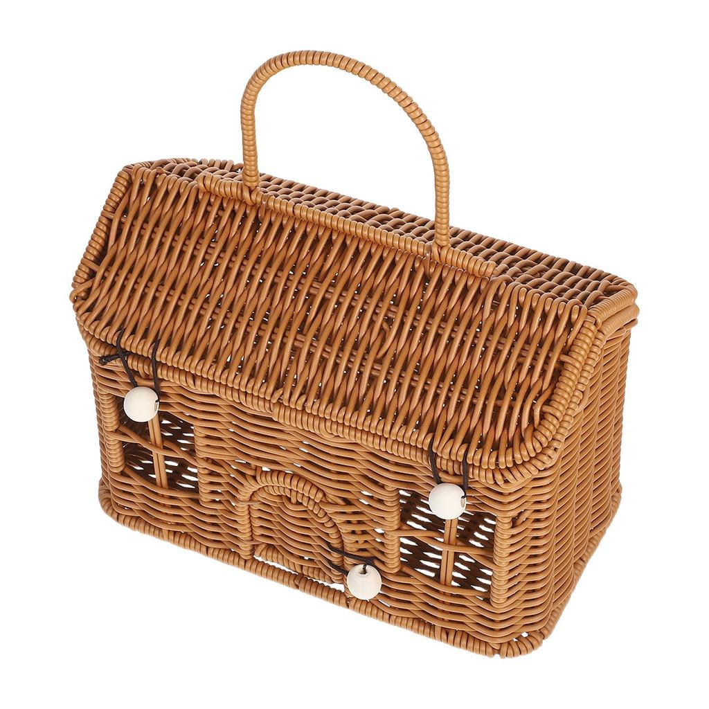 Rattan Picnic Basket Woven Storage Large Capacity Ganizer Vintage Wedding Favors H Held Vegetable Decorative Box Lid