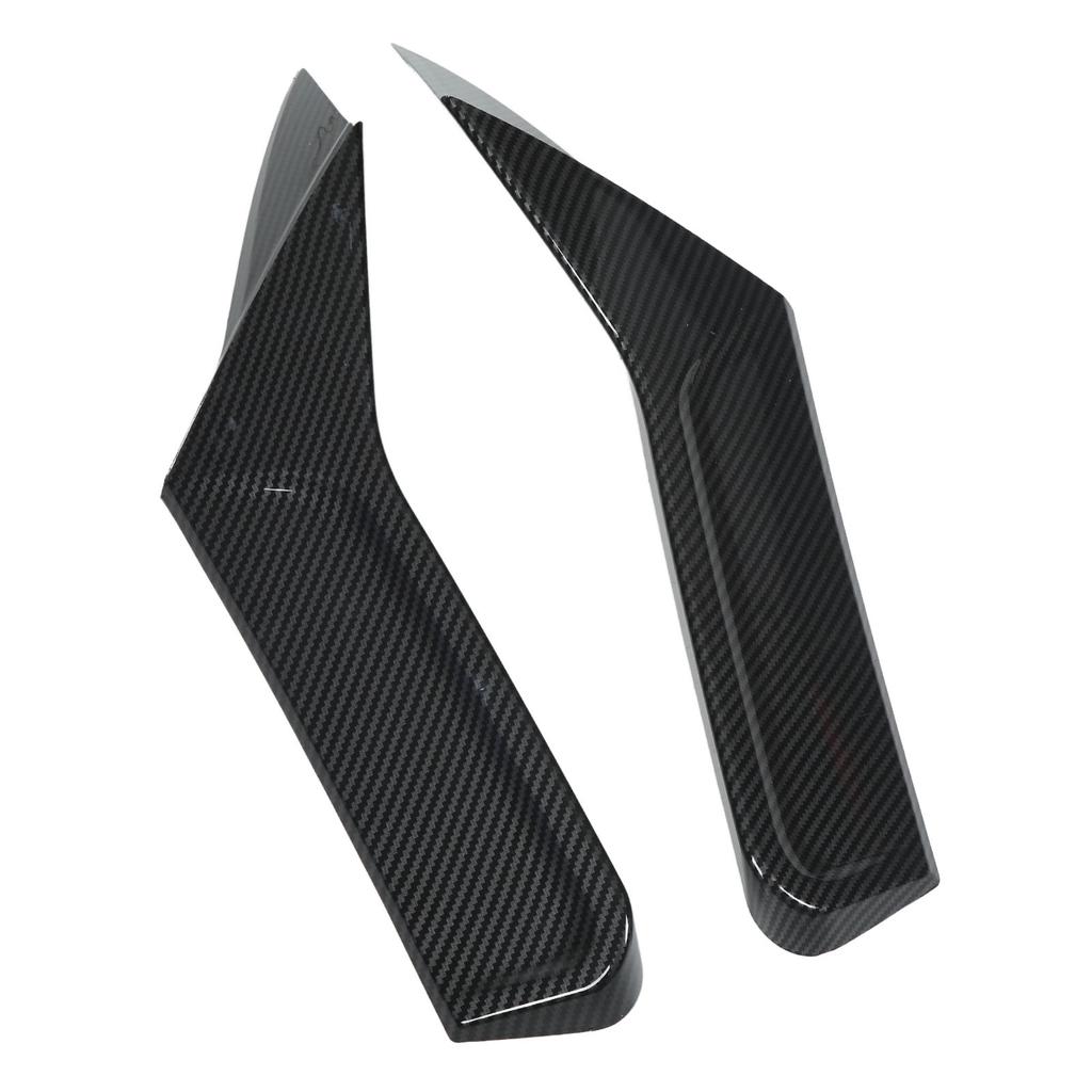 1 Pair Rear Window Side Spoiler Wing Splitter Canard Trim Car Accessories Replacement for MK8 VIII R GTD 2020+ Carbon