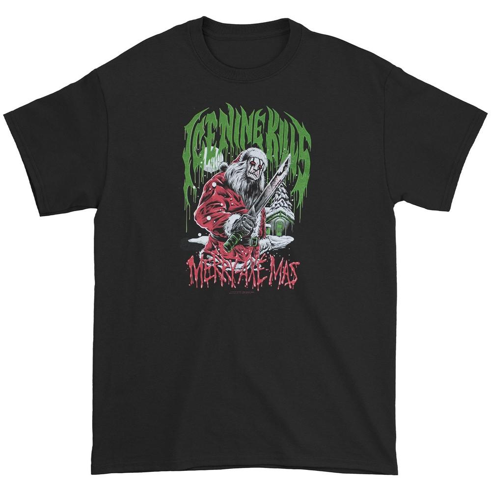 Men's Ice Nine Kills INK Santa T-shirt Black