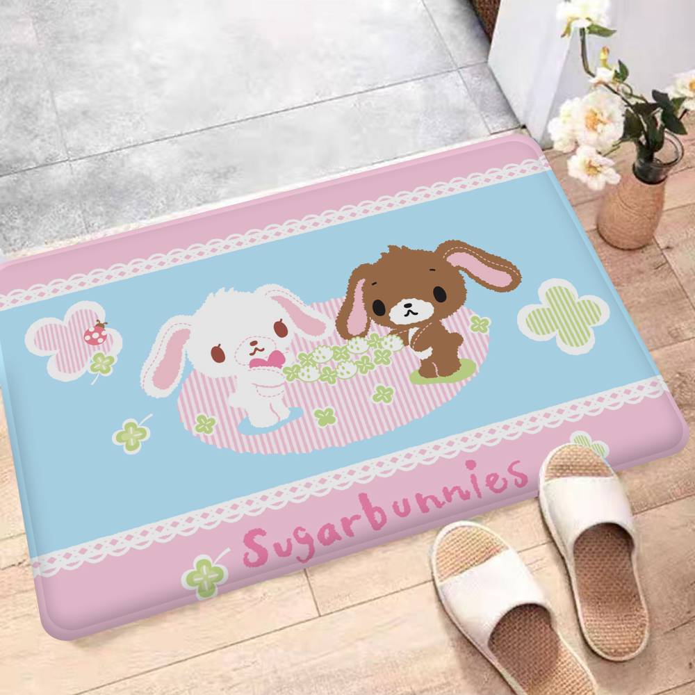 Japanese S-Sugarbunnies Room Mats Cheaper Anti-slip Modern Living Room Balcony Printed Welcome Rug