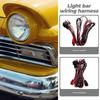 Wiring Harness Kit for LED Light Bar Heavy Duty Fuse Relay Illuminated On Off Switch Security Harness Protecting LED Light Bar