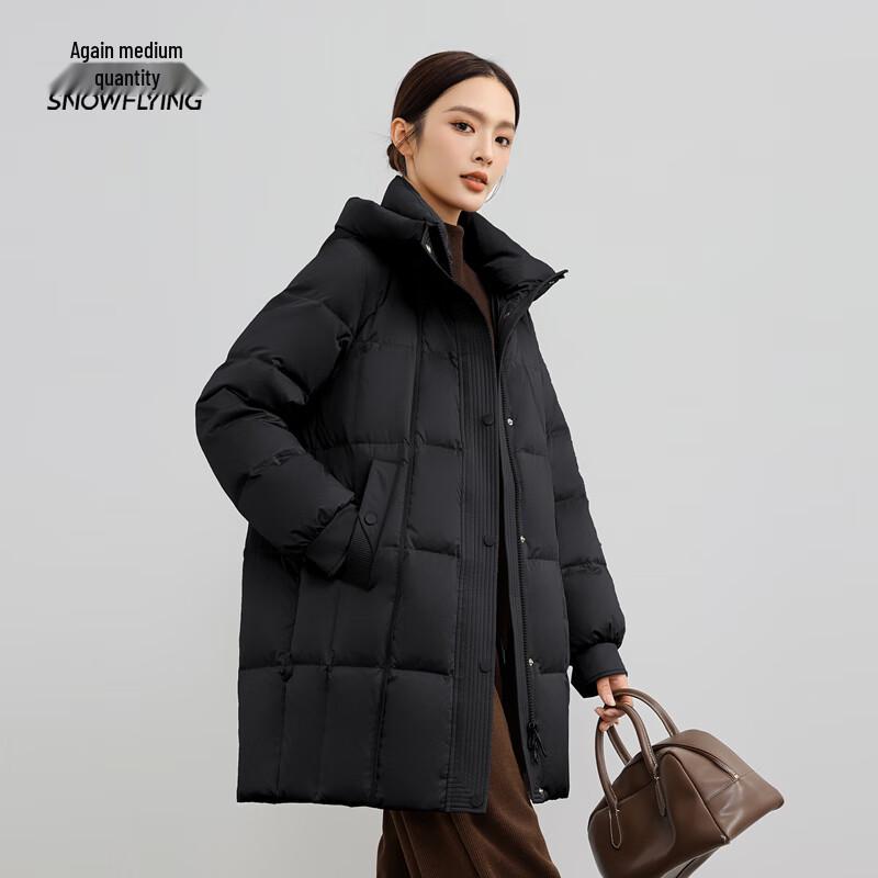 

XueZhongFei Women s Hooded Winter Down Jacket M