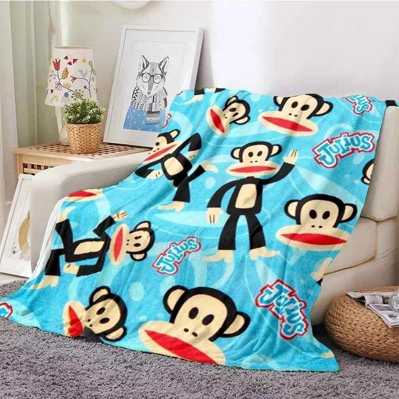 P-Paul Frank Flanell Wohnzimmer, Schlafzimmer, Schlafsofa, Picknick für Kinder, Wärme, Komfort, tragbare Decke, Geburtstagsgeschenk r2