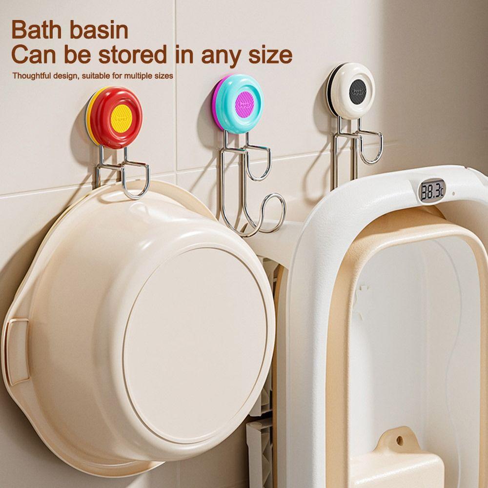 No-punch Washbasin Hook Dopamine Coat Hook Creative Storage Rack  Home