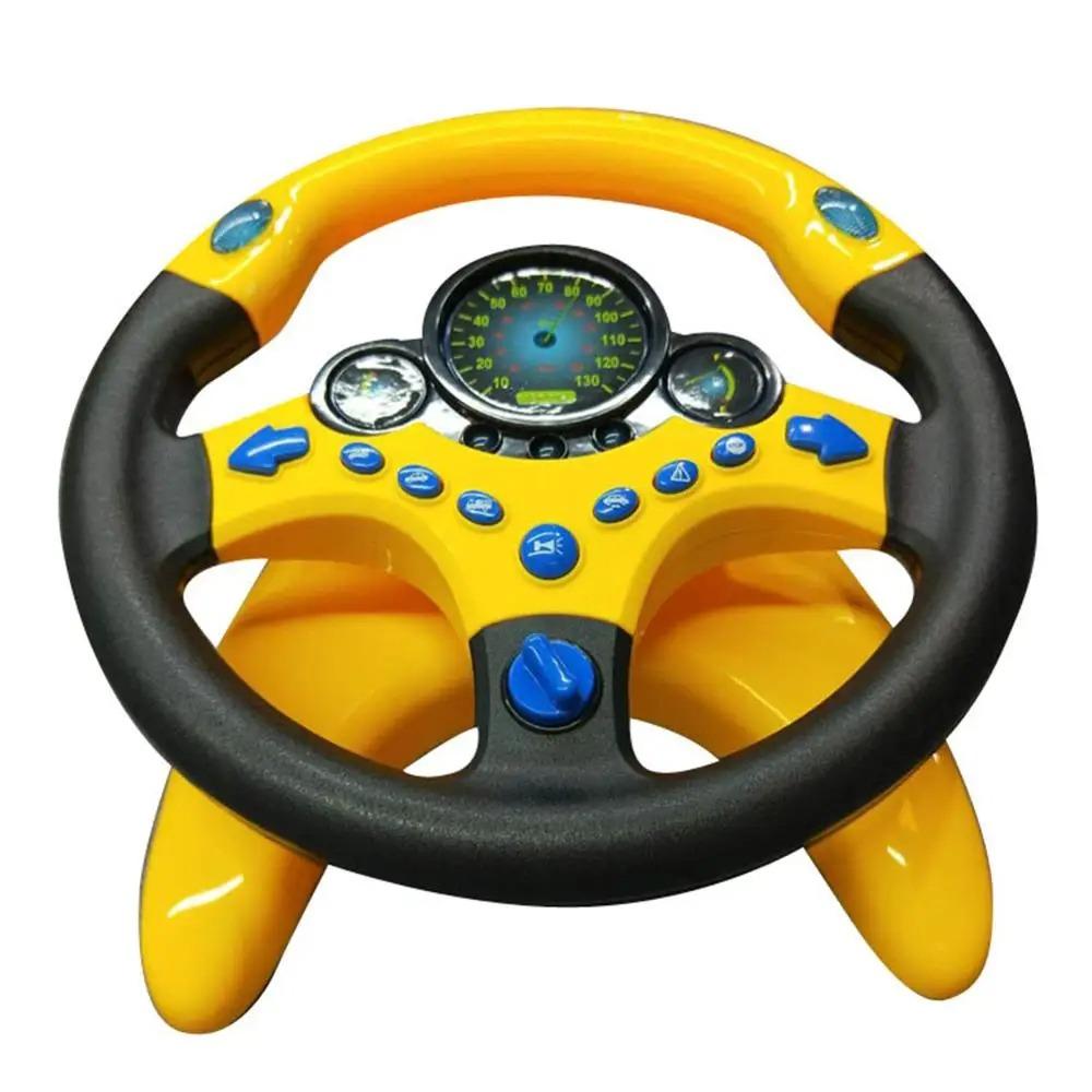 Multi Functional Simulation Steering Wheel Toys 360 ° Rotation Simulate Driving Car Toy  Kids Toys