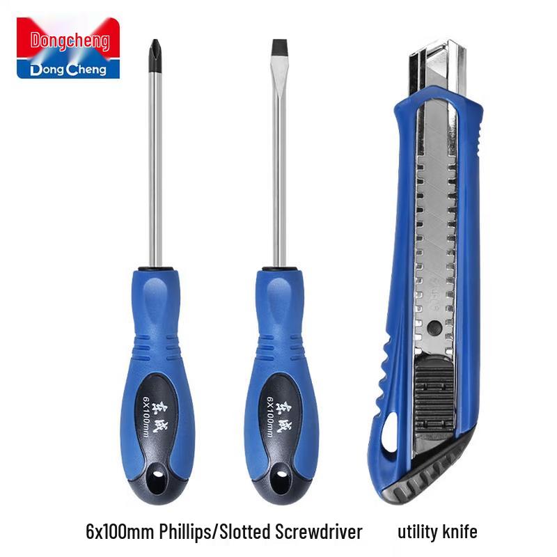 Dongcheng 3-Piece Essential Hand Tool Set CN plug (adapter included)