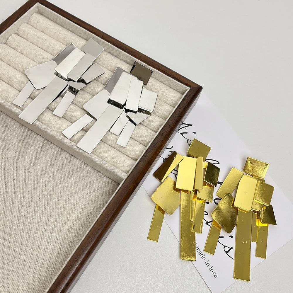 Square Geometric Drop Earrings Holiday Party Jewelry Stud Earrings  Women Gifts