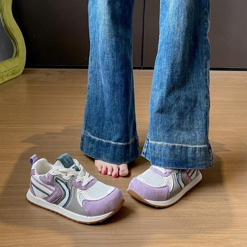 Fashion 2025 Spring New Fashion Trend Casual Sport Shoes for Women Mesh Breathable Comfortable Versatile Shallow Mouth Platform sneakers