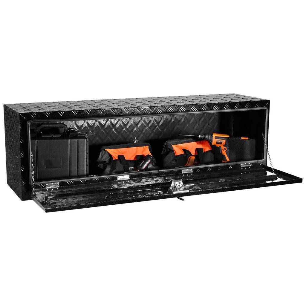 Underbody Aluminum Truck Tool Box 60" x 17" x 18" Trailer RV Tool Storage