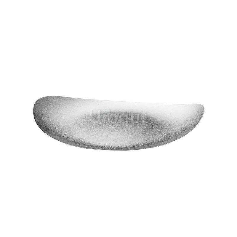 Creative irregular plate High-end stainless steel outdoor tableware Western-style dinner plates Vintage alien-shaped plate