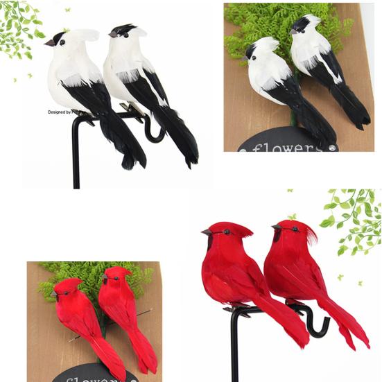 Lebensechte künstliche Schaumstoff-Tier-Vogel-Clip-Klammer für Zuhause, Garten, Baum, Park, Ornament