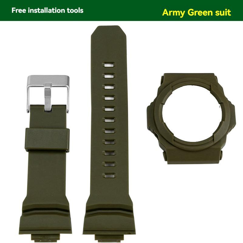 Koperta Pasek do Casio G-SHOCK GA-150/200/201/300/310/GLX100 Ochronna Obudowa Żywica Gumowy Pasek Bransoleta Akcesoria Narzędzia