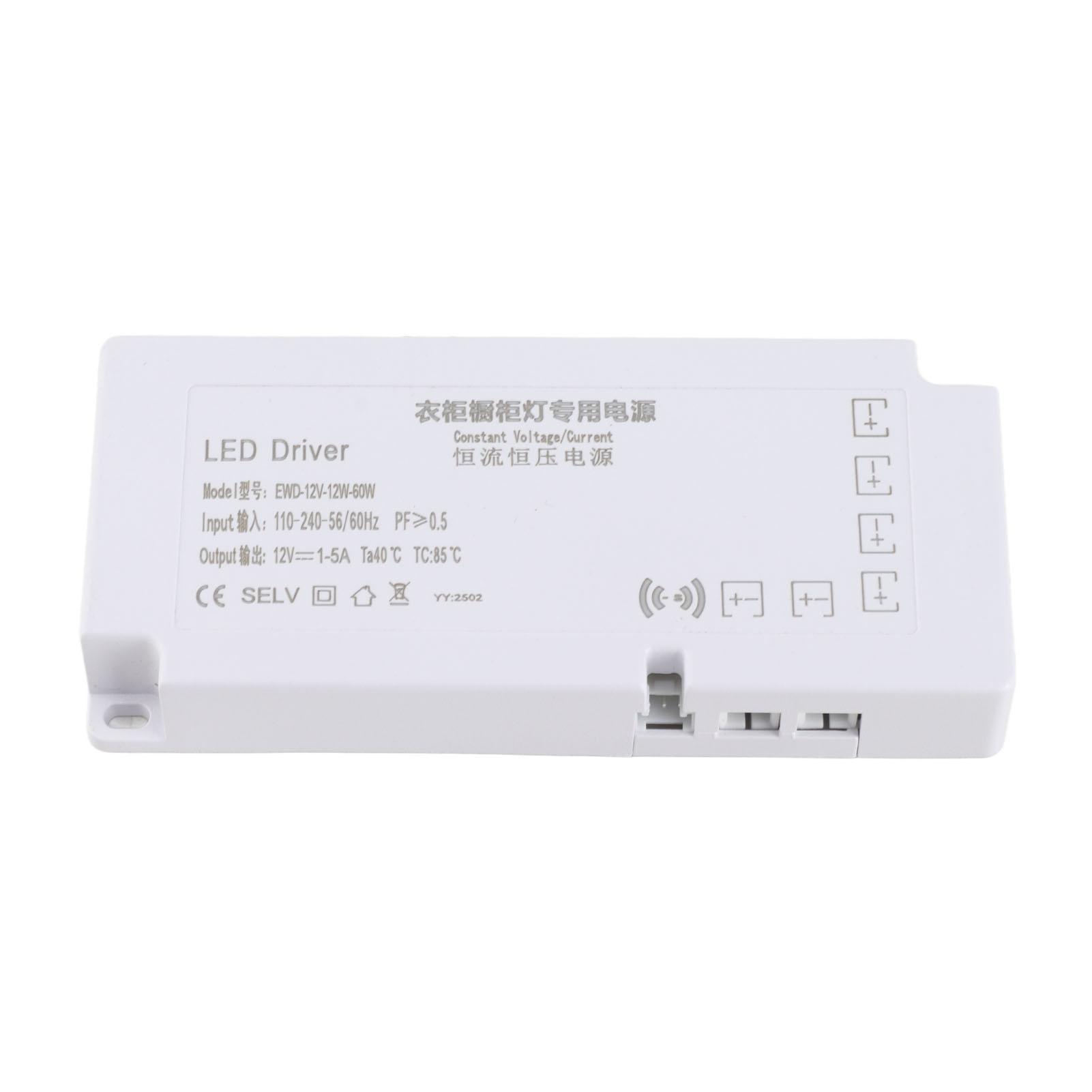 

Светодиодный светильник для шкафа Встроенный блок питания 6Бит Перемычка 12В EWD12 Вт60 Вт1205