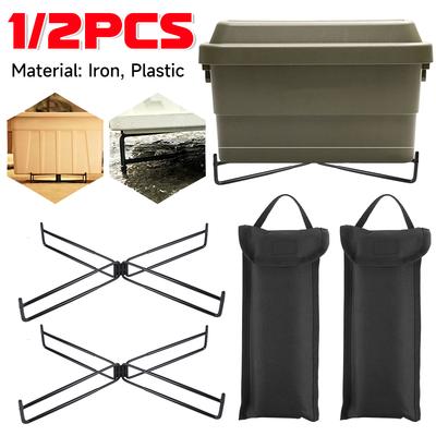 Multifunctional Camping Foldable Cooler Stand Storage Box Placement Pad Portable Storage Bin Ice Bucket Holder for Camping BBQ
