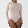 Seamless Long-Sleeve V-Crotch Yoga Bodysuit - High Elastic, Soft, Body-Shaping Jumpsuit