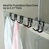 1pc Heavy Duty No Drill Bathroom Hooks - Metal Wall-Mounted Anti-Rust Storage Hooks for Hanging Baskets, Razors, Shower Sponge Boxes