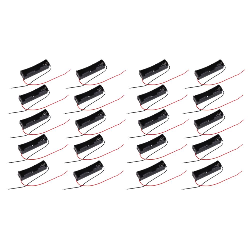 10-100pcs 18650 Power Bank Cases 3.6V-4.2V 18650 Battery Holder Storage Box Case 1 Slot Battery Container With Wire Lead