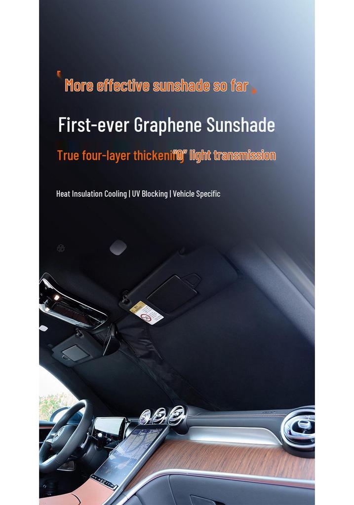 Nio Xiaopeng M03/X9/P7+ Car Windshield Sun Shade: 4-Layer Thick Heat Insulation & Sun Protection