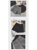 Women's Black Woolen High-Waist Wide-Leg Shorts - Spring 2024 Korean Casual Style