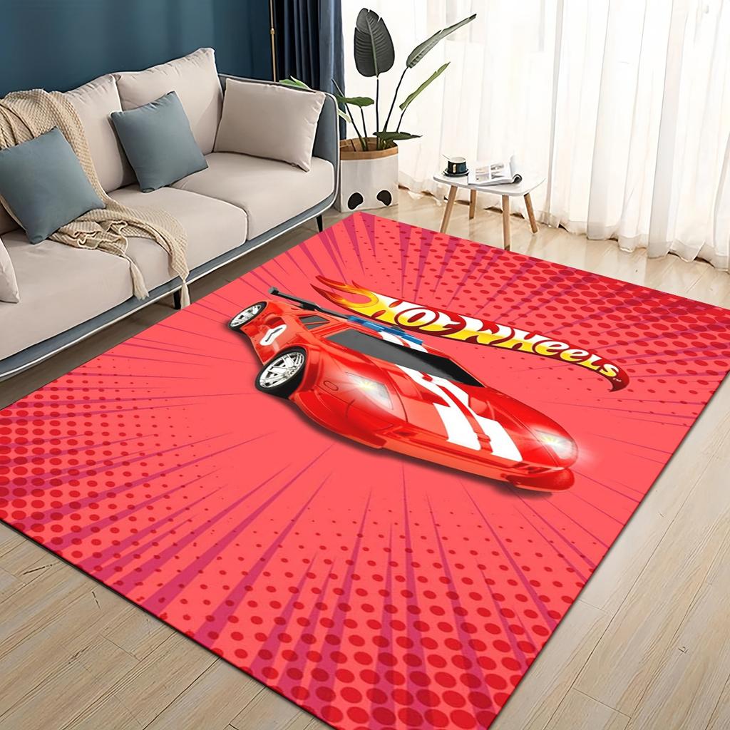 Hot Wheels 27 Style New Racing Car Cartoon Carpet Rug for Living Room Bedroom Home Sofa Decoration,Kids Play Non-slip Floor Mat
