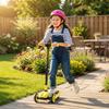 Three-Wheel Foldable Electric Scooter for Kids Aged 6-10 Years, Yellow